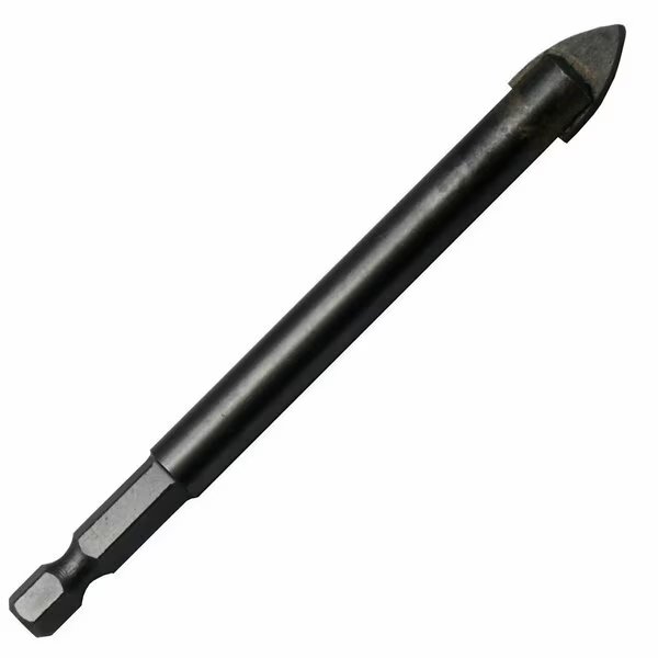 1/4in Carbide Tipped Glass & Tile Drill Bit with Hex Shank, Drill America, Mfr#: DWDGD1/4HEX